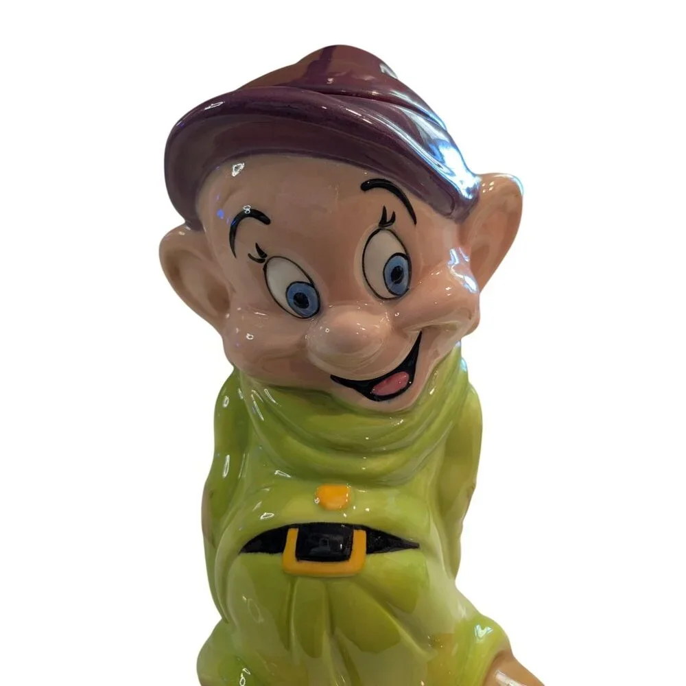 Vintage Disney Dopey Ceramic Cookie Jar by Treasure Craft Snow White Seven Dwarf - Picture 13 of 16